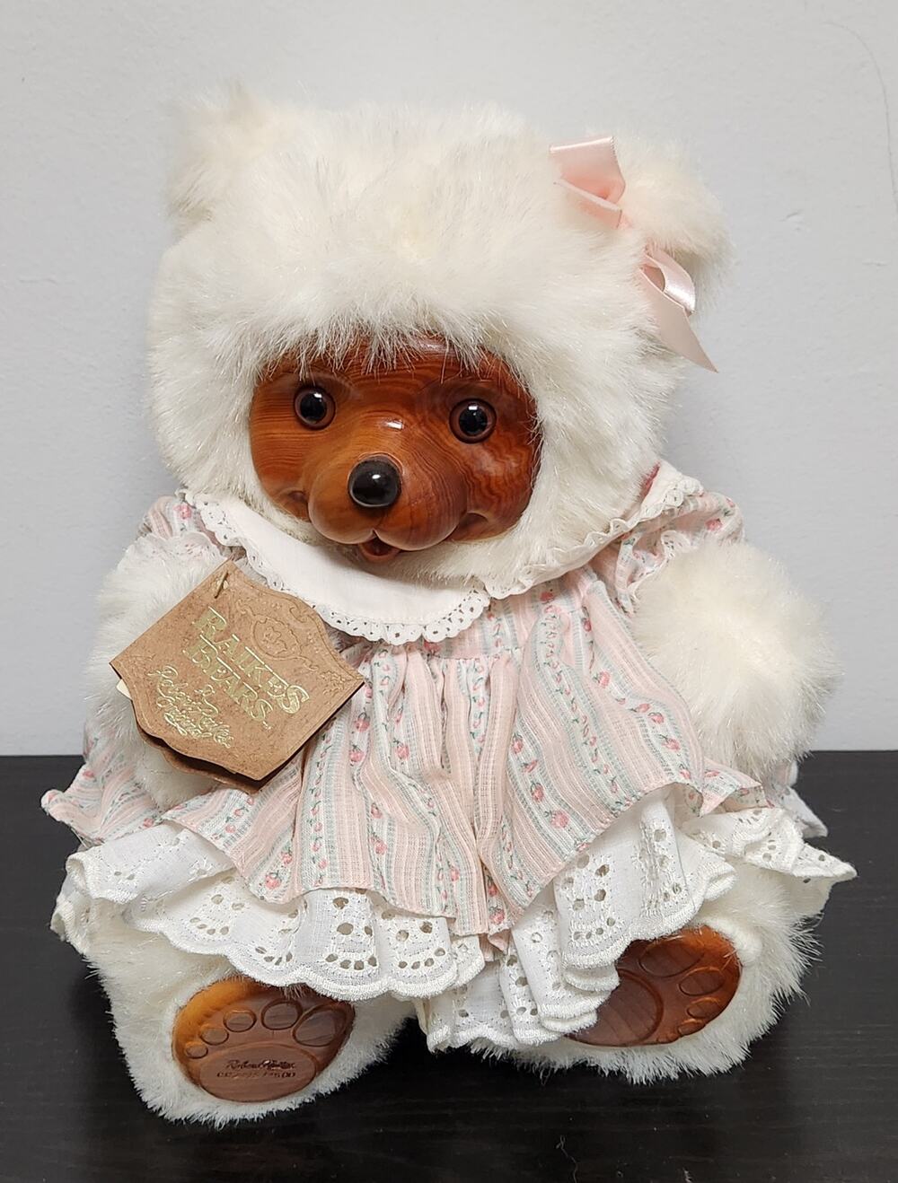 Vintage Robert Raikes Original "17007 Sally" Wooden Face Doll w/ Tags